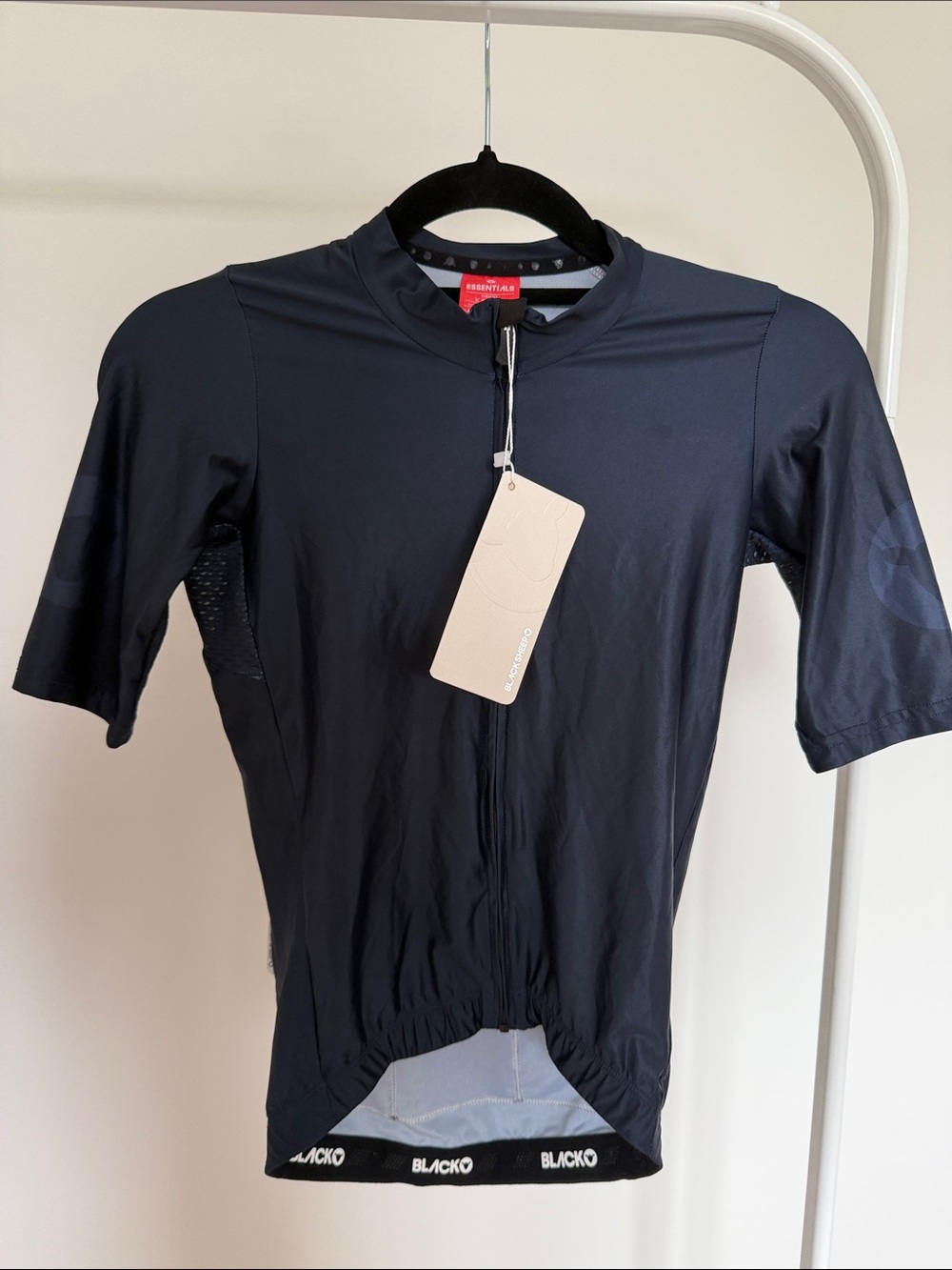 NWT Black Sheep Dark navy Cycling Jersey